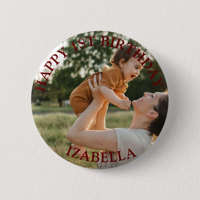 Badge Rond 5 Cm Cadeaux mignons Joyeux anniversaire (Devant)