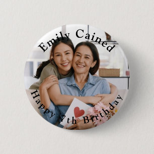 Badge Rond 5 Cm Cadeaux personnalisés de fête d'anniversaire heure