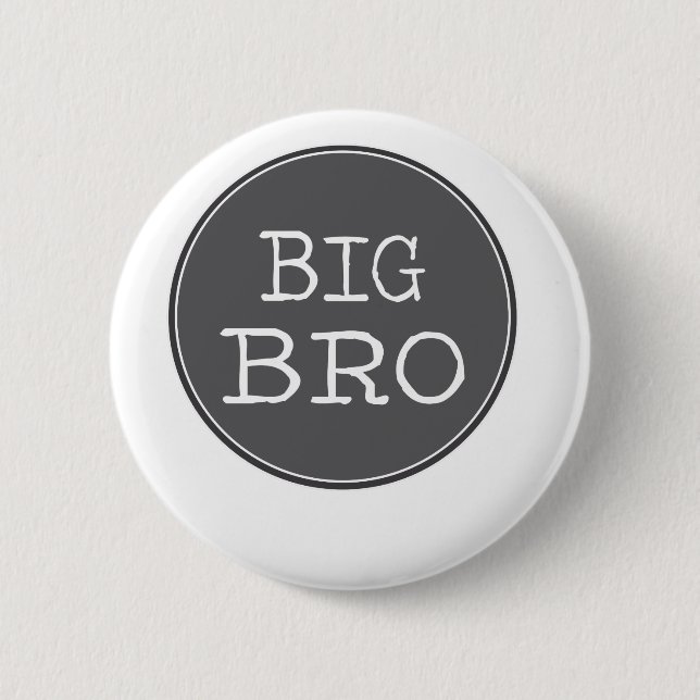Badge Rond 5 Cm Cadeaux personnalisés de frère de garçons (Devant)