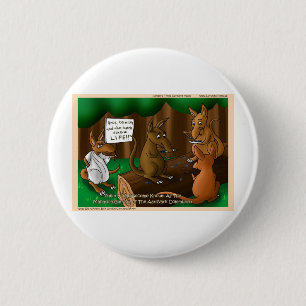 Badge Rond 5 Cm Cadeaux T-shirts drôles Aardvark végétarien Mugs e
