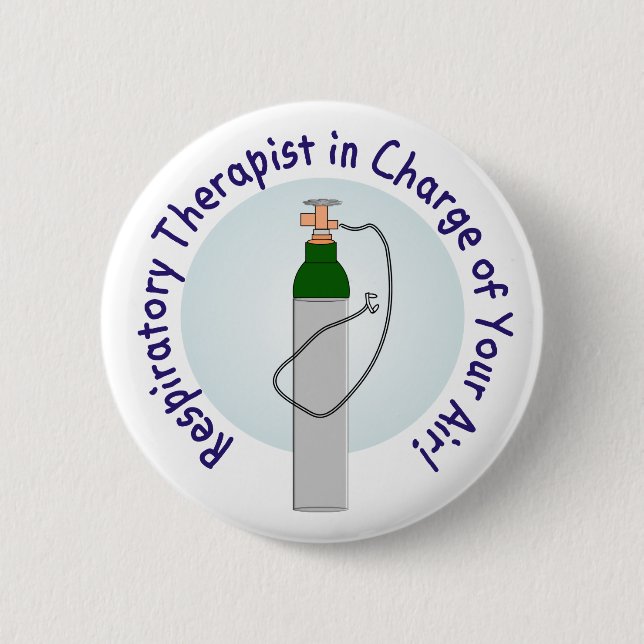 Badge Rond 5 Cm Cadeaux uniques de thérapeute respiratoire (Devant)