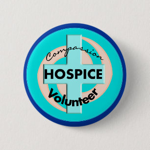 Badge Rond 5 Cm Cadeaux volontaires d'hospice (remise eue le prix