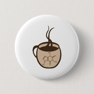 Badge Rond 5 Cm Café