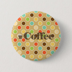 Badge Rond 5 Cm Café
