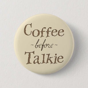 Badge Rond 5 Cm Café avant film parlant