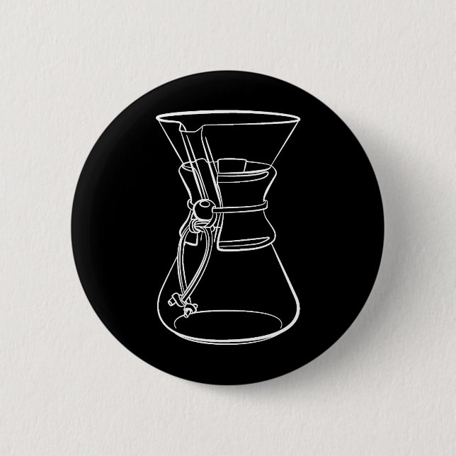 Badge Rond 5 Cm Café de Chemex (Devant)