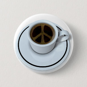 Badge Rond 5 Cm Café de paix