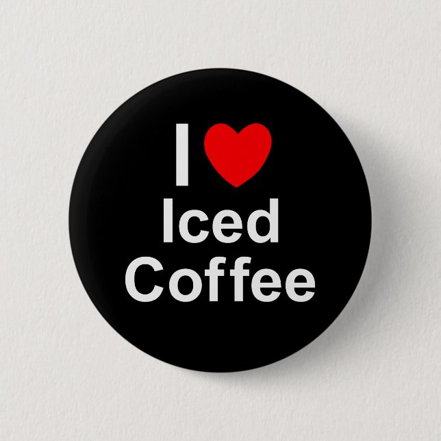 Badge Rond 5 Cm Café glacé (Devant)