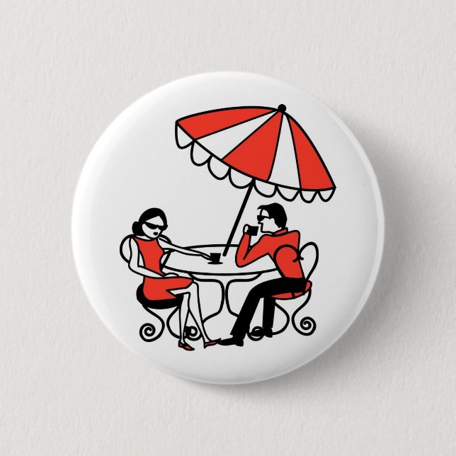 Badge Rond 5 Cm Café international (Devant)