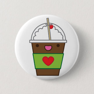 Badge Rond 5 Cm Café mocha glace