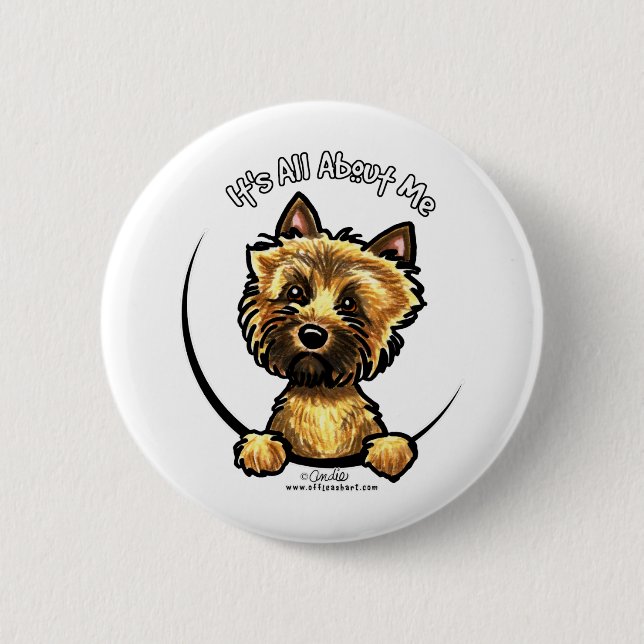 Badge Rond 5 Cm Cairn Terrier C'Est Tout Pour Moi (Devant)