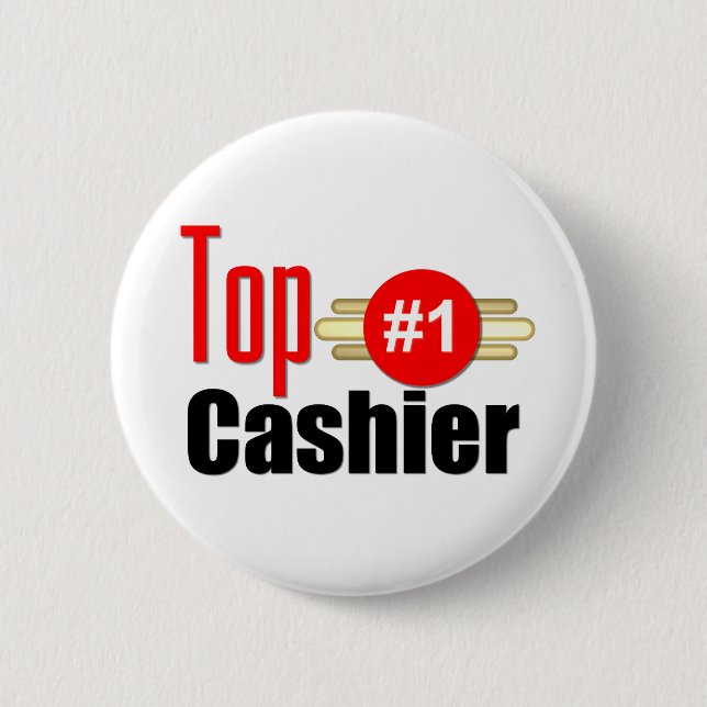 Badge Rond 5 Cm Caissier supérieur (Devant)