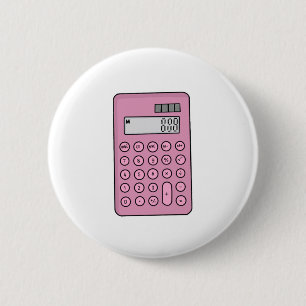 Badge Rond 5 Cm Calculatrice
