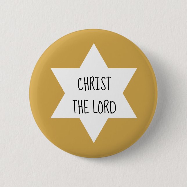 Badge Rond 5 Cm Calendrier de l'Avent de Noël Noms de Jésus Bouton (Devant)