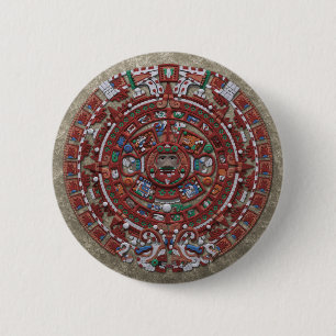 Badge Rond 5 Cm Calendrier maya