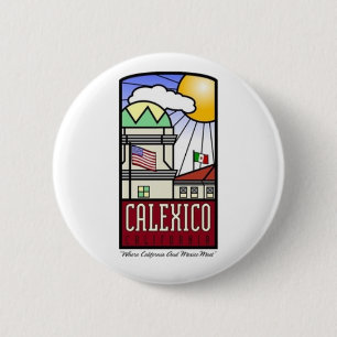 Badge Rond 5 Cm Calexico, Californie