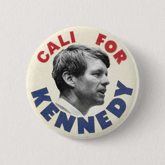 Badge Rond 5 Cm Cali pour Kennedy Button (Devant)