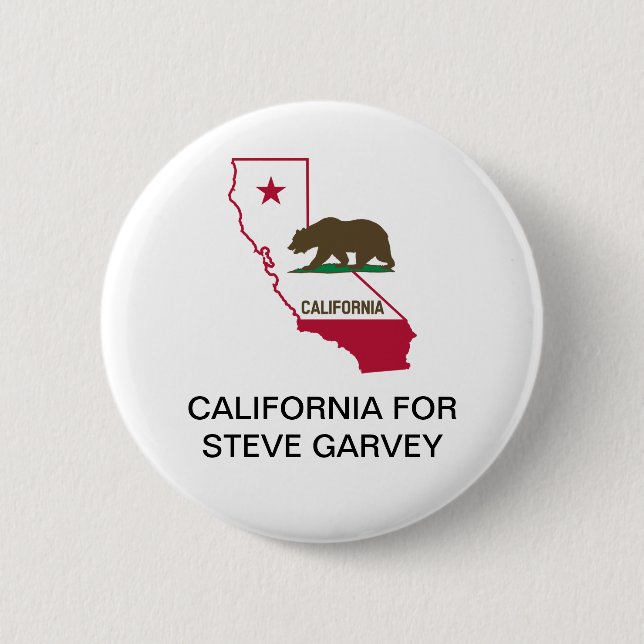 Badge Rond 5 Cm CALIFORNIA pour Steve Garvey SENATE Button (Devant)
