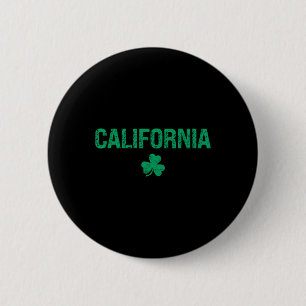 Badge Rond 5 Cm California trèfle irlandais Saint-Patrick
