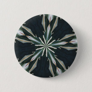 Badge Rond 5 Cm Calla Lily Star Kaléidoscope