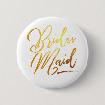 Calligraphie Gold Brides Maid élégant
