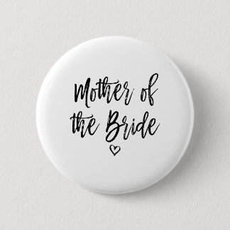 Badge Rond 5 Cm Calligraphie Mère de la mariée