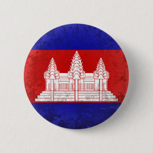 Badge Rond 5 Cm Cambodia
