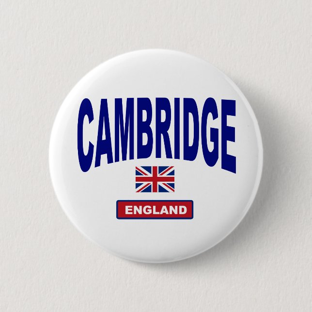 Badge Rond 5 Cm Cambridge Angleterre (Devant)