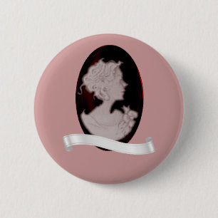 Badge Rond 5 Cm Camée classique (s'est levé)