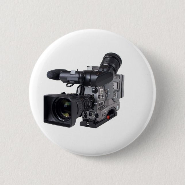 Badge Rond 5 Cm caméra vidéo professionnelle (Devant)