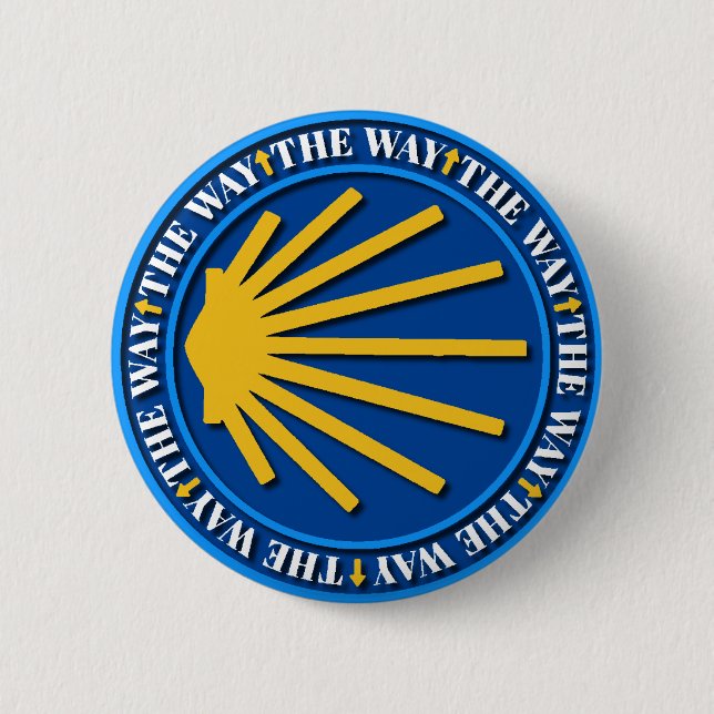 Badge Rond 5 Cm Camino de Santiago (Devant)