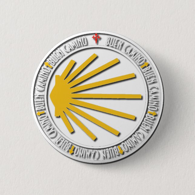 Badge Rond 5 Cm Camino de Santiago (Devant)