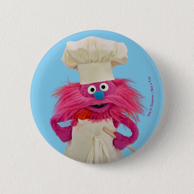 Badge Rond 5 Cm Camion alimentaire Monster de Cookie | Poing Gonge (Devant)