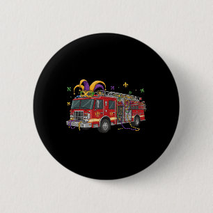 Badge Rond 5 Cm Camion Alligator Crocodile Mardi Gras Garçons Homm