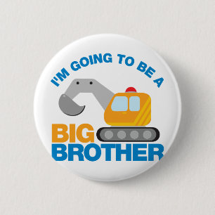 Badge Rond 5 Cm Camion défonceur allant être un frère