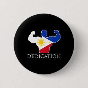 Badge Rond 5 Cm Camion philippin d'haltérophilie Philippines