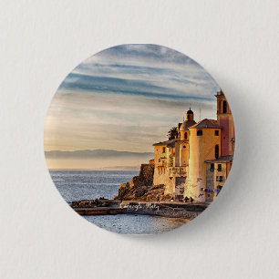 Badge Rond 5 Cm Camogli, Italie photo pittoresque