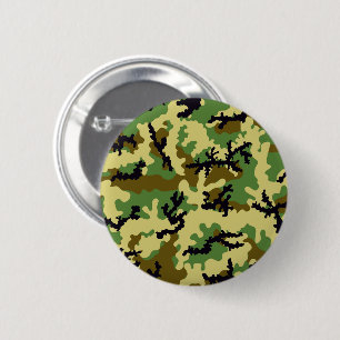 Badge Rond 5 Cm Camouflage des bois