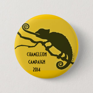 Badge Rond 5 Cm Campagne 2014 de caméléon