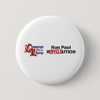 Badge Rond 5 Cm Campagne de Ron Paul pour la révolution de liberté