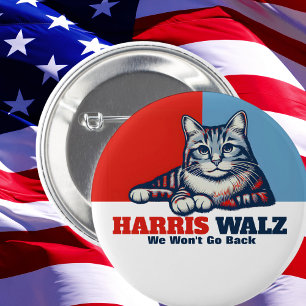 Badge Rond 5 Cm Campagne Harris Walz