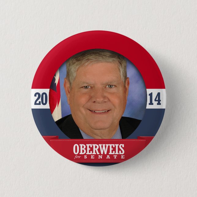 BADGE ROND 5 CM CAMPAGNE JIM OBERWEIS (Devant)