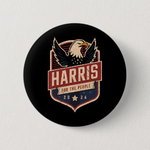 Badge Rond 5 Cm Campagne présidentielle de Kamala Harris 2024