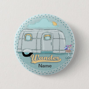 Badge Rond 5 Cm Camper Trailer