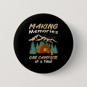 Badge Rond 5 Cm CAMPING Faire des souvenirs