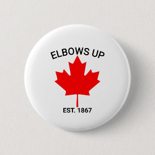 Badge Rond 5 Cm Canada Chemise Élévation Des Coudes, Chemise De So
