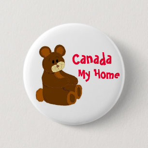 Badge Rond 5 Cm Canada, Mon pays