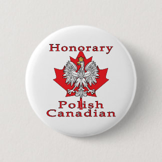 Badge Rond 5 Cm Canadien polonais honoraire