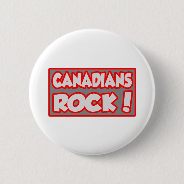 Badge Rond 5 Cm Canadiens Rock! (Devant)