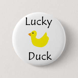 Badge Rond 5 Cm Canard chanceux